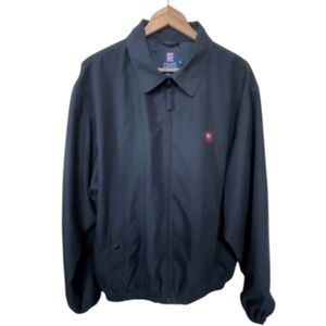 Chaps Ralph Lauren Men’s Vintage Black Lightweight Zip Jacket Hong Kong Size XL